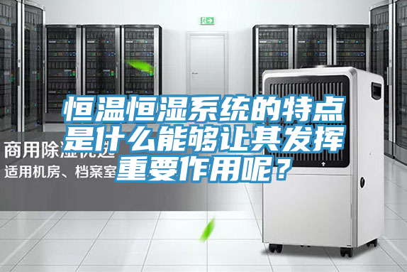 恒温恒湿系统的特点是什么能够让其发挥重要作用呢？