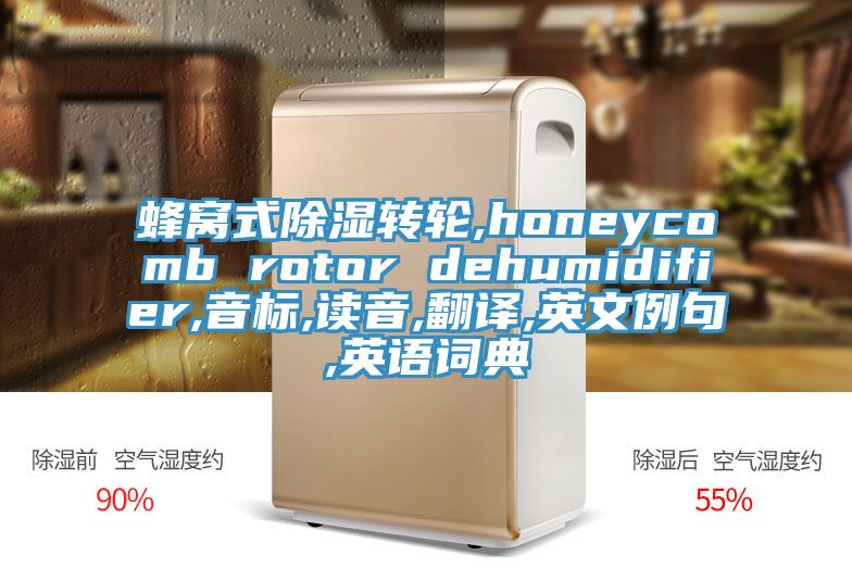 蜂窝式除湿转轮,honeycomb rotor dehumidifier,音标,读音,翻译,英文例句,英语词典