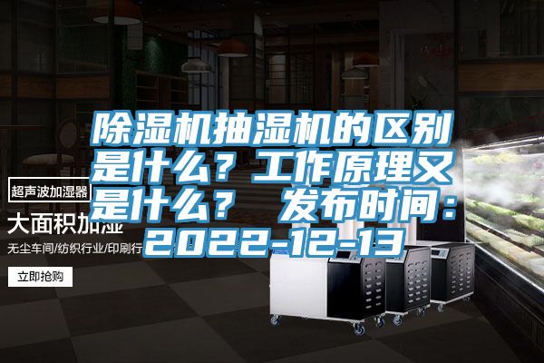 杏仁直播app最新版下载抽湿机的区别是什么？工作原理又是什么？ 发布时间：2022-12-13